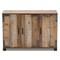 Baxton Studio Cyrille Farmhouse Rustic Finished Wood 3-Door Shoe Cabinet 169-10887 - alternate 10